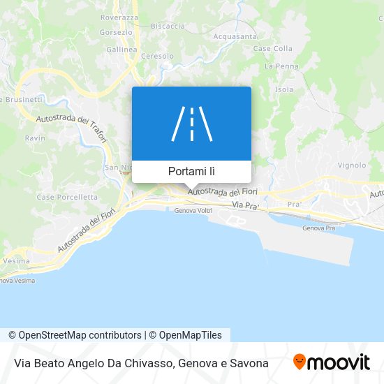 Mappa Via Beato Angelo Da Chivasso