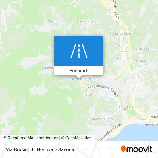 Mappa Via Brusinetti