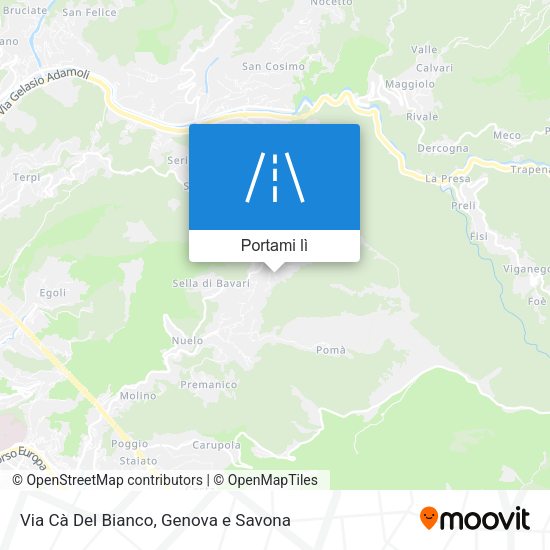 Mappa Via Cà Del Bianco