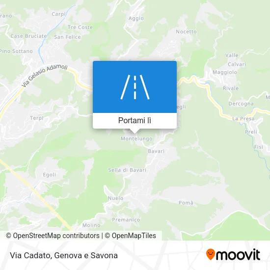 Mappa Via Cadato