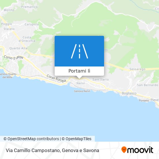 Mappa Via Camillo Campostano