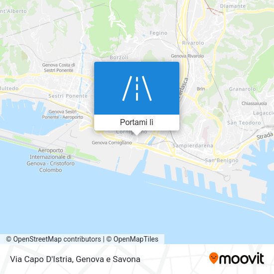 Mappa Via Capo D'Istria