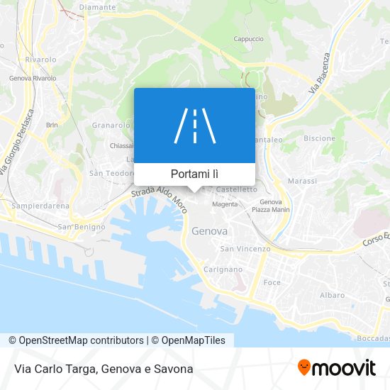 Mappa Via Carlo Targa