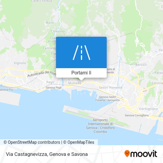 Mappa Via Castagnevizza