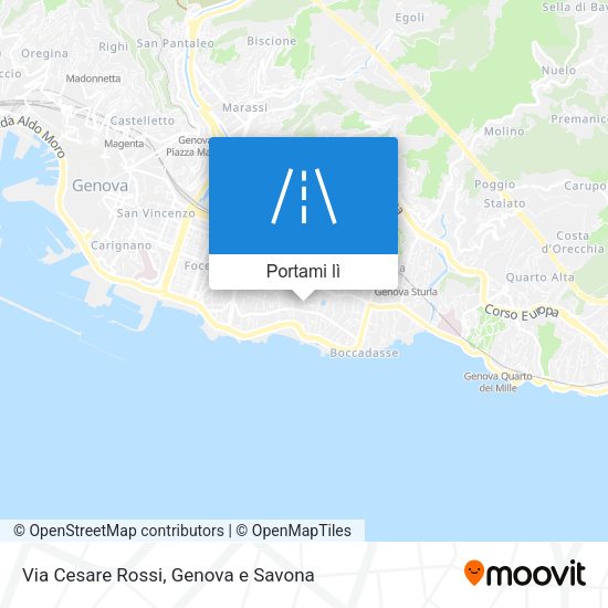 Mappa Via Cesare Rossi