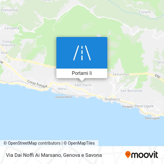 Mappa Via Dai Noffi Ai Marsano