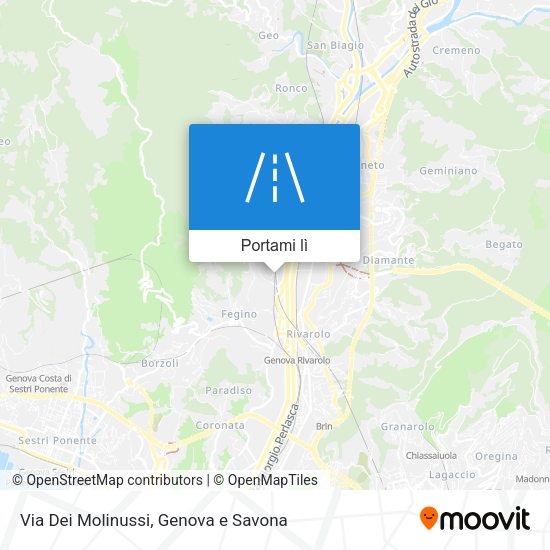 Mappa Via Dei Molinussi