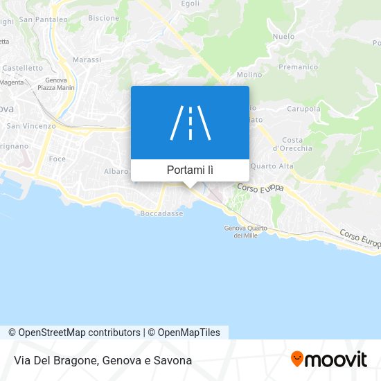 Mappa Via Del Bragone