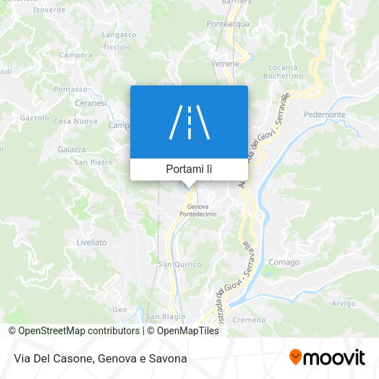 Mappa Via Del Casone