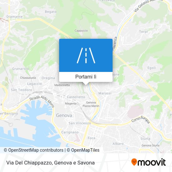 Mappa Via Del Chiappazzo