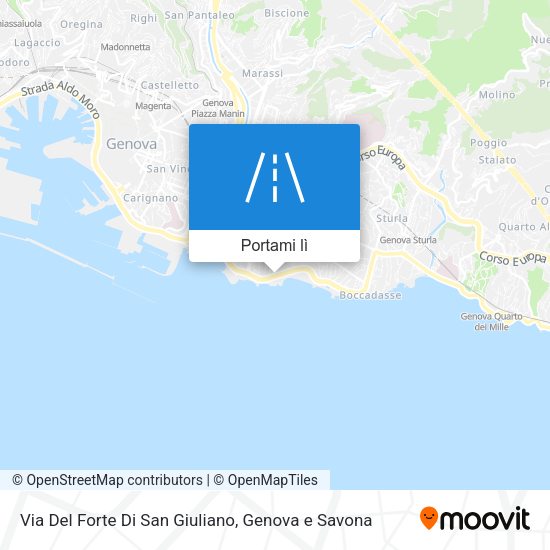 Mappa Via Del Forte Di San Giuliano