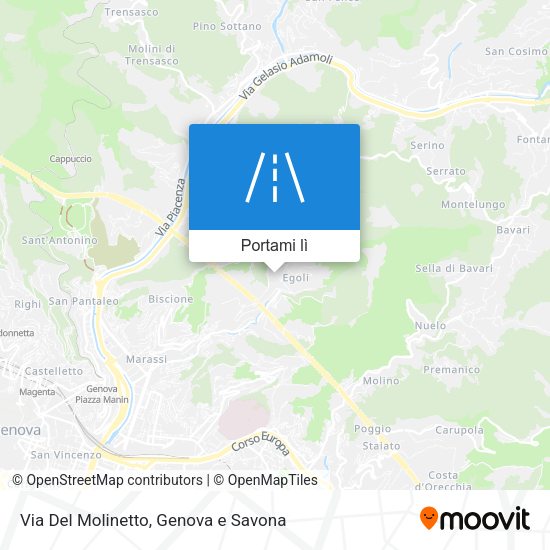 Mappa Via Del Molinetto