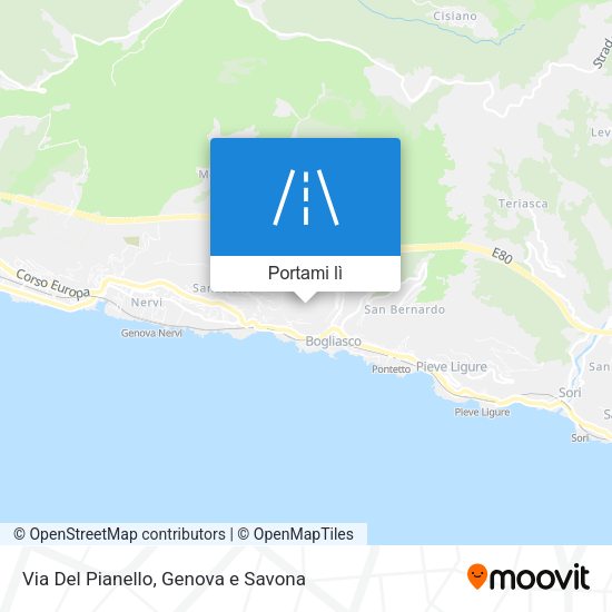 Mappa Via Del Pianello