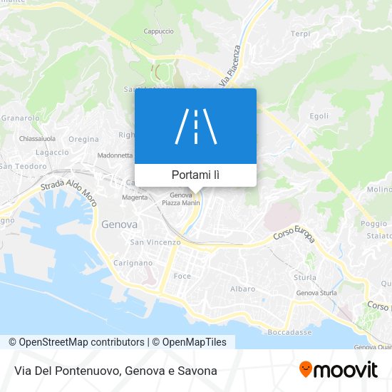 Mappa Via Del Pontenuovo