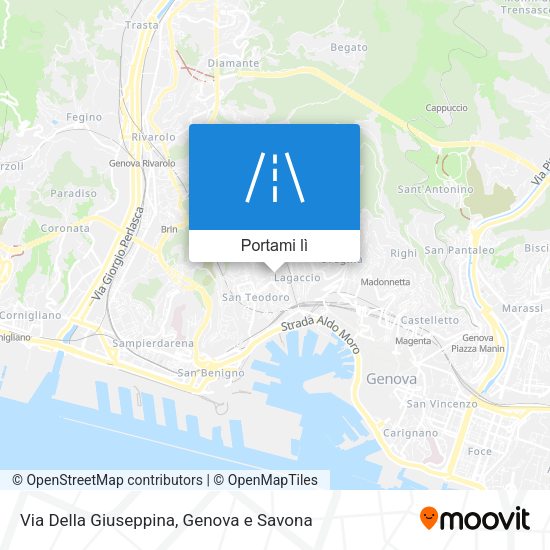 Mappa Via Della Giuseppina