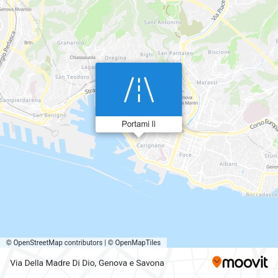 Mappa Via Della Madre Di Dio