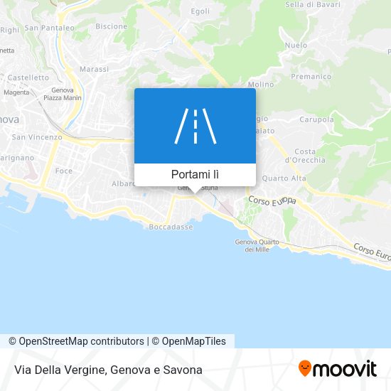 Mappa Via Della Vergine