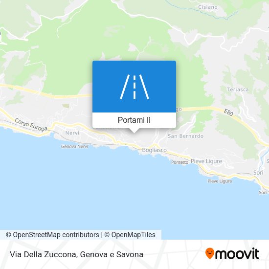 Mappa Via Della Zuccona