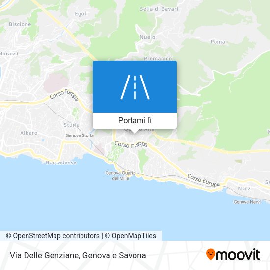 Mappa Via Delle Genziane