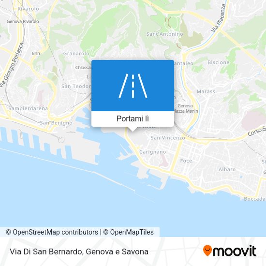 Mappa Via Di San Bernardo
