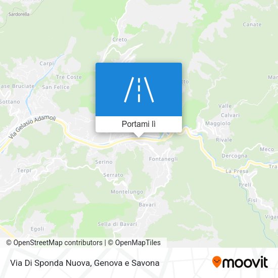 Mappa Via Di Sponda Nuova