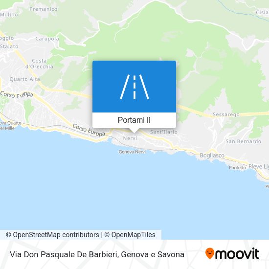 Mappa Via Don Pasquale De Barbieri