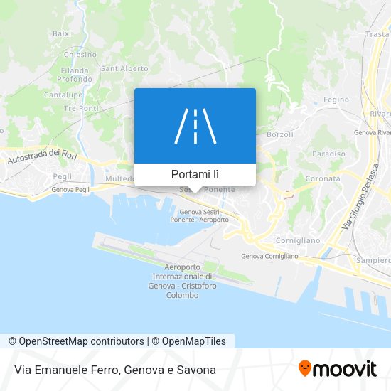 Mappa Via Emanuele Ferro