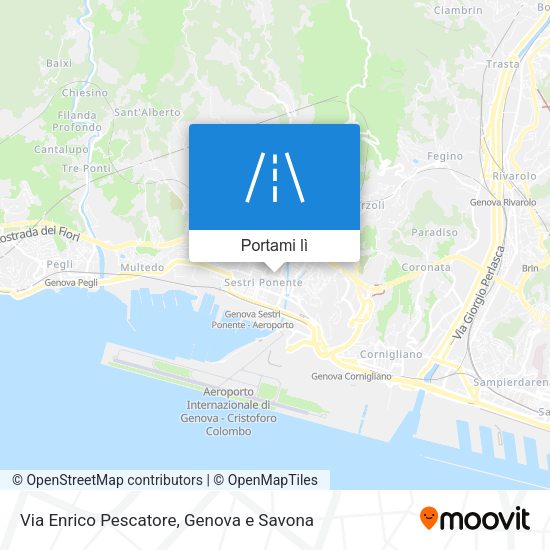 Mappa Via Enrico Pescatore