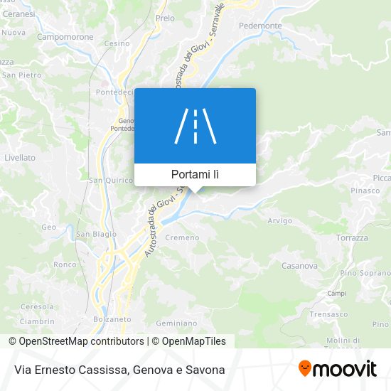 Mappa Via Ernesto Cassissa