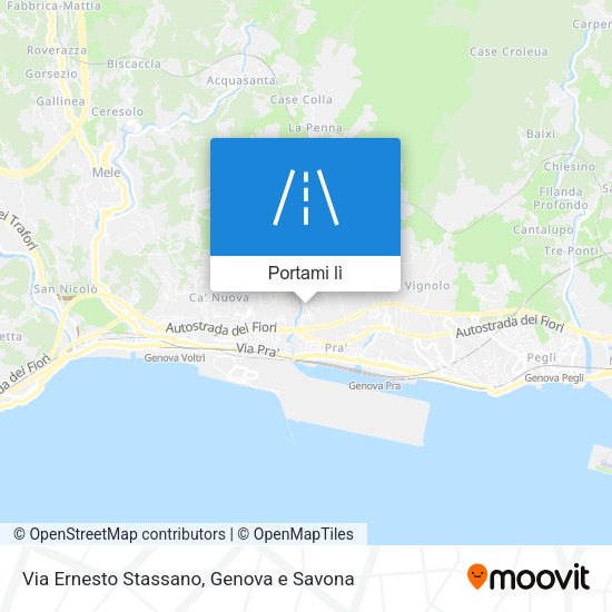 Mappa Via Ernesto Stassano
