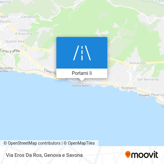 Mappa Via Eros Da Ros
