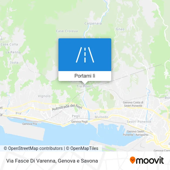 Mappa Via Fasce Di Varenna
