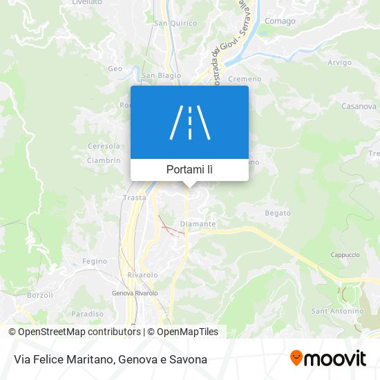 Mappa Via Felice Maritano
