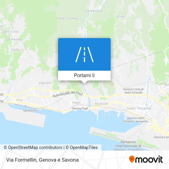 Mappa Via Formellin