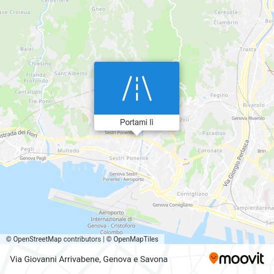 Mappa Via Giovanni Arrivabene