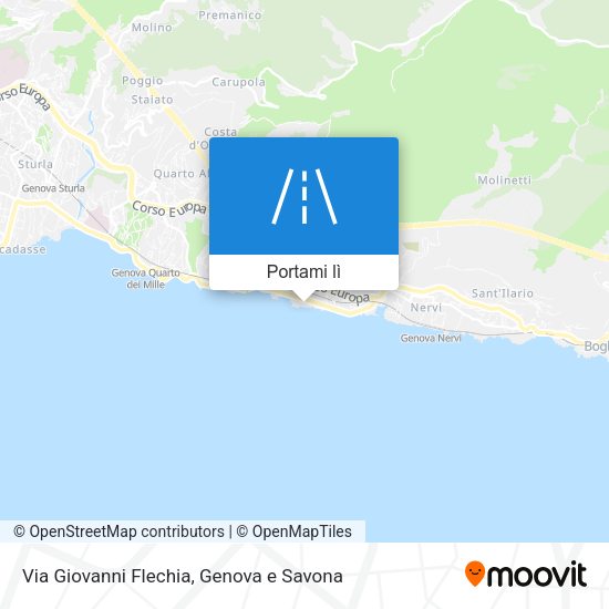 Mappa Via Giovanni Flechia