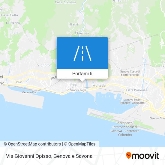 Mappa Via Giovanni Opisso