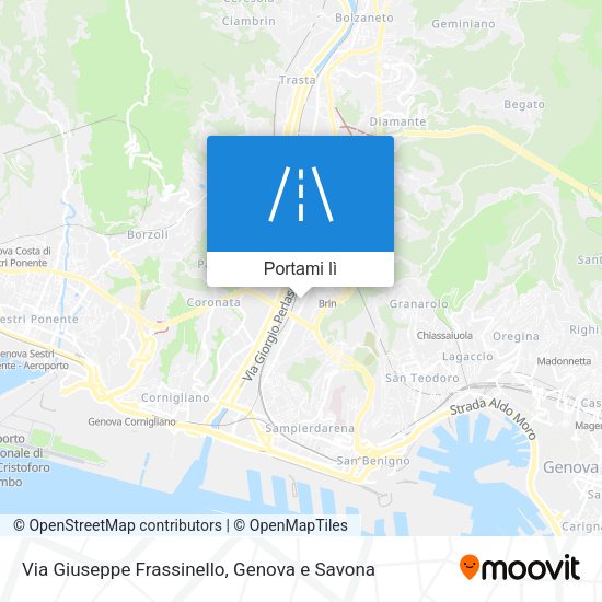 Mappa Via Giuseppe Frassinello