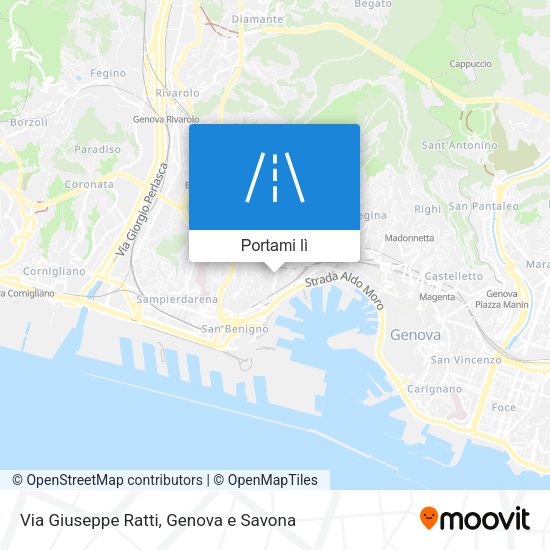 Mappa Via Giuseppe Ratti
