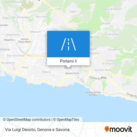 Mappa Via Luigi Devoto