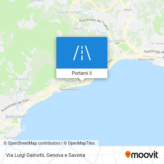Mappa Via Luigi Gainotti