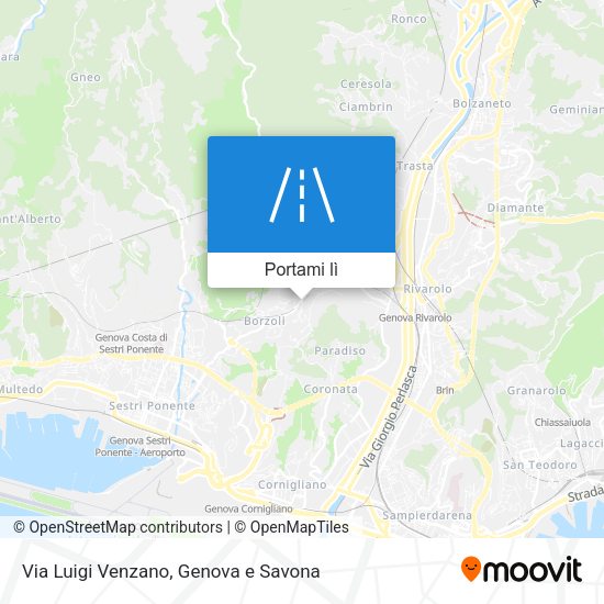 Mappa Via Luigi Venzano
