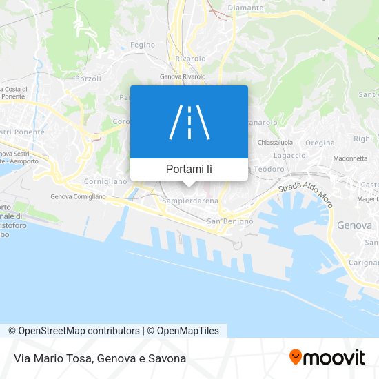 Mappa Via Mario Tosa