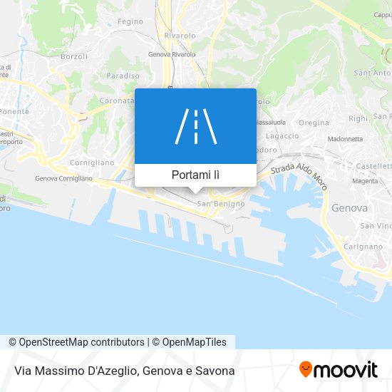 Mappa Via Massimo D'Azeglio