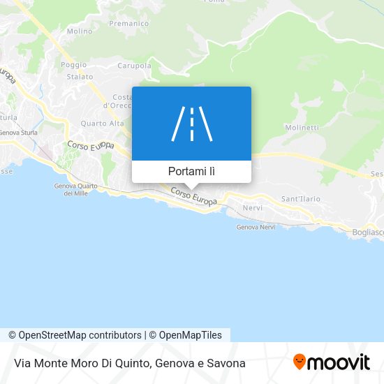 Mappa Via Monte Moro Di Quinto