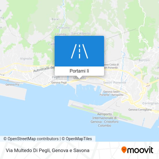 Mappa Via Multedo Di Pegli
