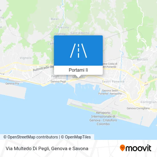 Mappa Via Multedo Di Pegli