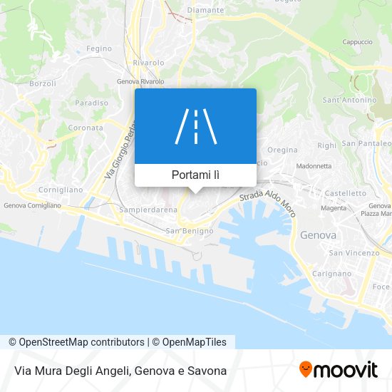 Mappa Via Mura Degli Angeli