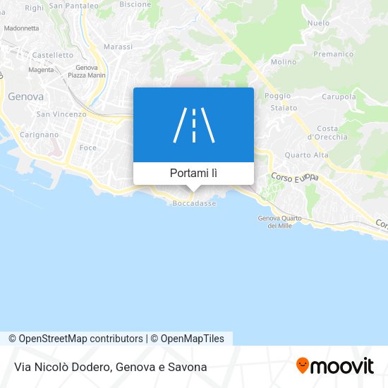 Mappa Via Nicolò Dodero