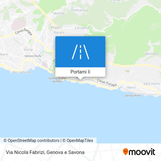 Mappa Via Nicola Fabrizi